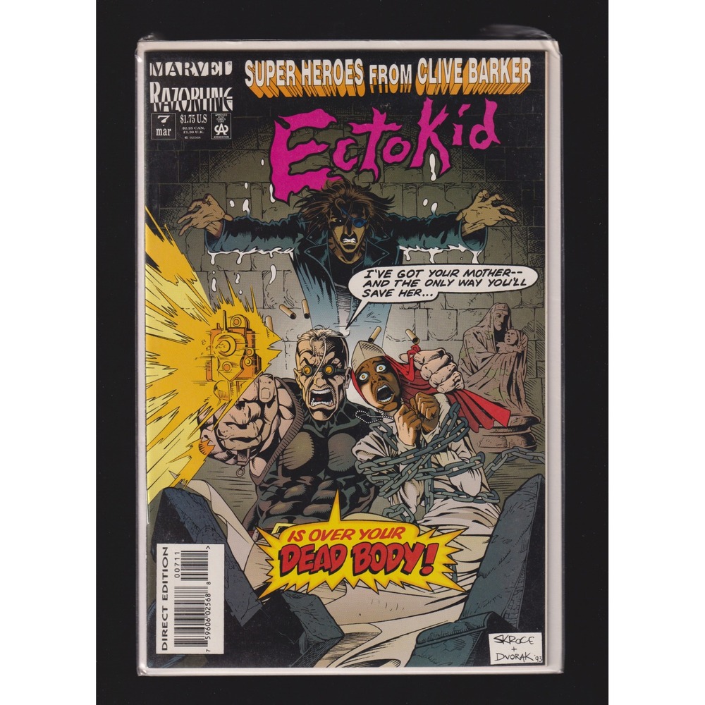 Marvel Razorline Ectokid 7 Clive Barker March 1994 Steve Skroce Direct Edition